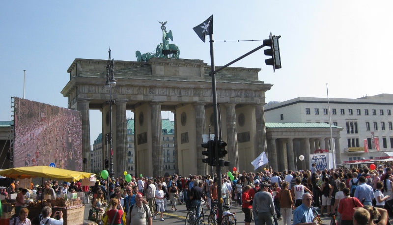 Brandenburger Tor West Side Berlin Marathon 2009